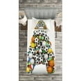 thumbnail image 3 of Ambesonne Letter a Quilted Bedspread Set 2 Pcs, Sports Balls Stacked, Twin Size, Multicolor, 3 of 3