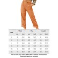 thumbnail image 3 of Pantalones Casuales Pantalones casuales de mujer Pantalones de verano de algodón transpirable Pantalones delgados (naranja M) Cgtredaw Para estrenar, 3 of 5