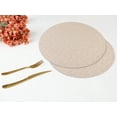 thumbnail image 6 of Unique Bargains Set of 6 PU Placemats for Kitchen Beige 15*15in, 6 of 7