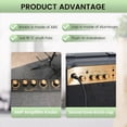 thumbnail image 5 of 15Pcs Guitar AMP Amplifier Push on Fit Knobs Black with Gold Aluminum Cap Top Fits 6Mm Diameter Pots Amplifiers, 5 of 9