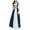 Dark Blue, variant on Herrnalise Women’s Dresses Summer 2024 Fashion Autumn Patchwork Causal Off-The-Shoulder Long Sleeve Cosplay Bandage Dress S-2XL