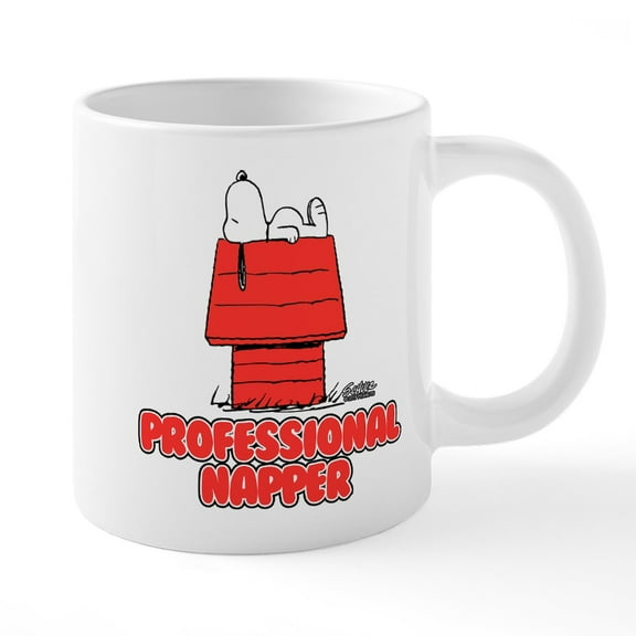 CafePress - Snoopy Black And White - 20 Oz White Ceramic Mega Mug