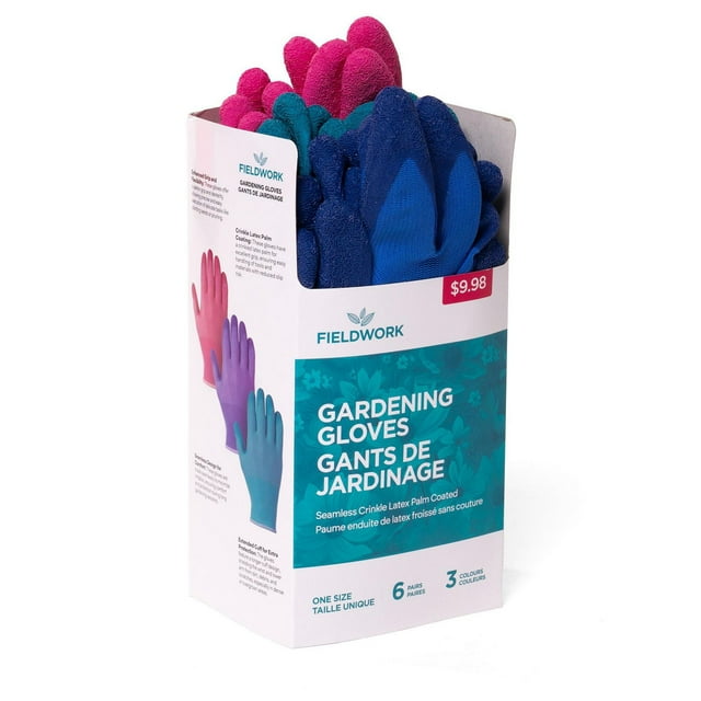Gants de jardinage Fieldwork 6 Pack