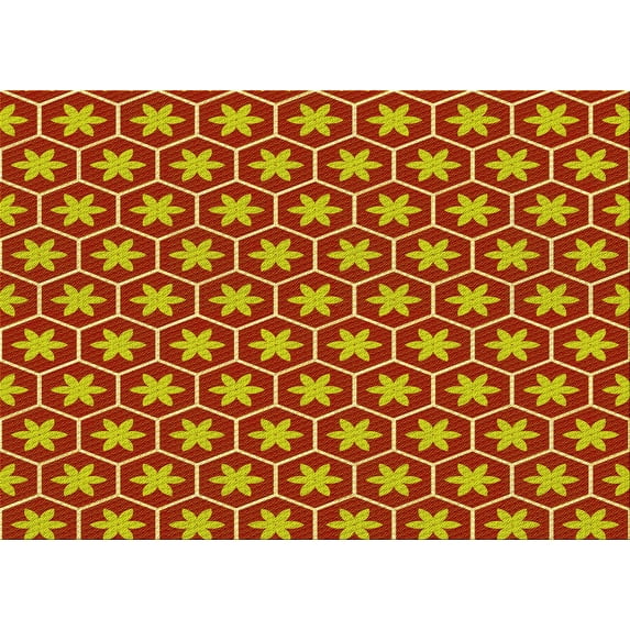 Ahgly Company Indoor Rectangle Patterned Bee Yellow Area Rugs, 3' x 5'
