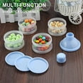 thumbnail image 6 of Fdelink Milk Powder Box Discount Storage Snack Dispenser Spill Proof Smart Stackable Kids Snack Feeding Travel Storage Containers to Carry with You (Blue), 6 of 7