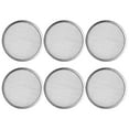 thumbnail image 1 of Sprouting Jar Lid Silver Mason Jar Home Kitchen Use 6Pcs 2.6X2.6X0.08In, 1 of 8