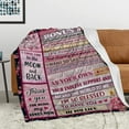 thumbnail image 3 of LHSHID Stepmom Gifts Blanket Flannel Soft and Comfortable Anti static Bed Sofa Blanket 60x80in, 3 of 6