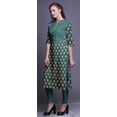 thumbnail image 1 of Bimba Women Straight Kurta Button Down PrintedÃ‚Â&nbsp;KurtiSummer Wear Kurta, 1 of 1