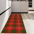 thumbnail image 4 of Red Green Checkerboard Checkered Pattern Kitchen Rug Mat,Kitchen Runner Rugs Non Skid Washable,Decorative Kitchen Floor Mats for Kitchen,Sink,Laundry,17"X47", 4 of 5