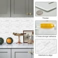 thumbnail image 5 of Peel and Stick White Marble Background Mosaic Tile Backsplash (10tiles/set), 5 of 8