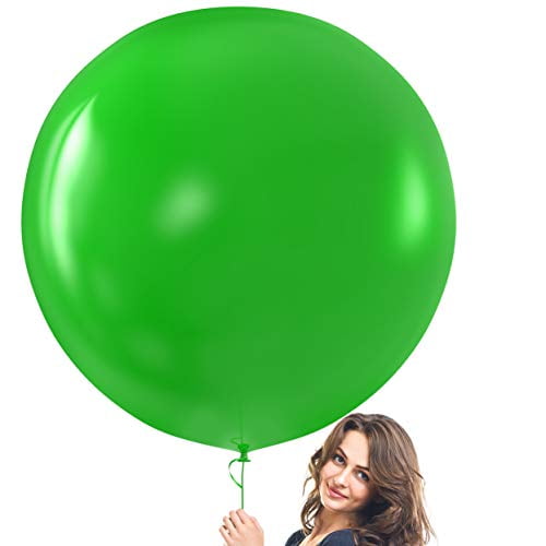 Prextex Ballons Géants Verts - 8 Ballons Verts de 36 Pouces Jumbo pour la Séance Photo, Mariage, Douche de Bébé, Fête d'Anniversaire et Décoration d'Événement - Gros Ballons Ronds en Latex Forts - Qualité d'Hélium