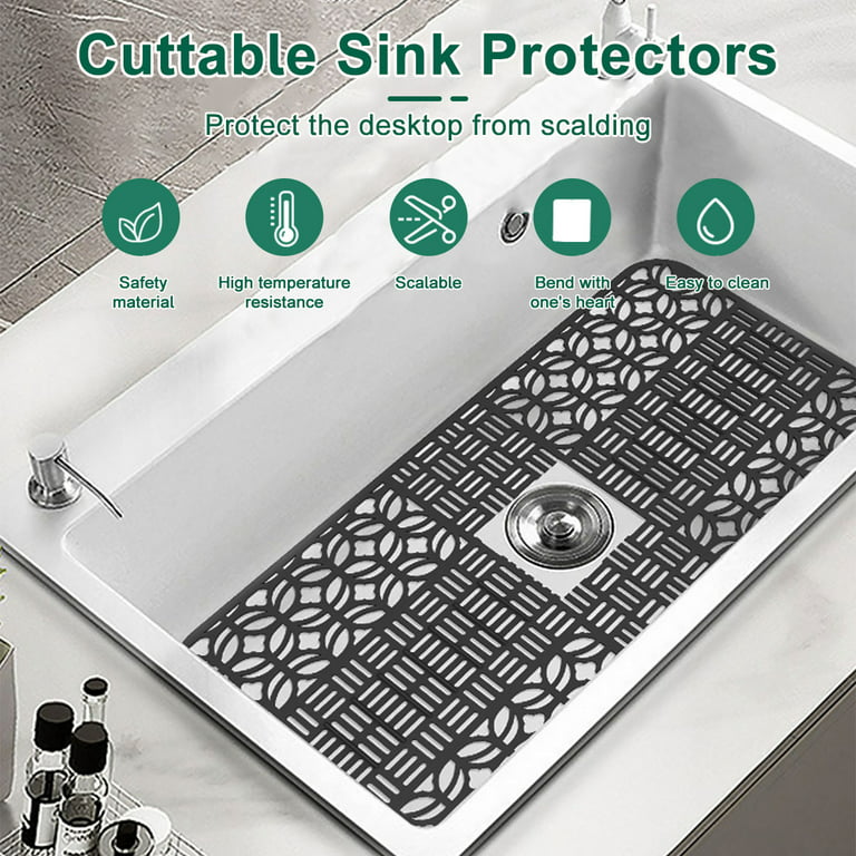 Practical Home Protector Soft Silicone Liner Sink Mat Durable