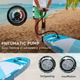 thumbnail image 5 of Dextrus 11ft 6in Inflatable Stand Up Paddle Board with SUP Accessories - Backpack, Wide Stance, Surf Control, Waterproof Phone Case, Leash, Paddle, Pump, Non-Slip Deck for All Skill Levels, 5 of 9