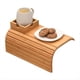 thumbnail image 1 of Bandeja para Reposabrazos de Sofá, Portavasos para Sofá, Bandeja de Bambú con Portavasos, Bandeja de Bambú para Portavasos de Sofá, 1 of 5