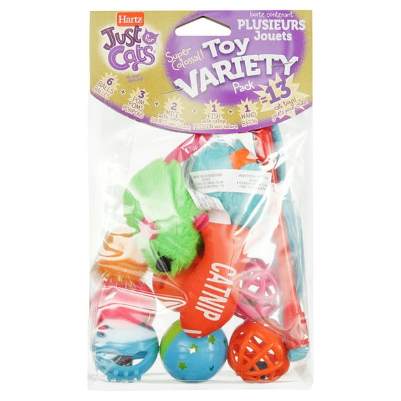 Hartz Just For Cats Cat Toy Variety Pack, 13 Count