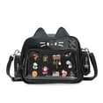 thumbnail image 1 of Mochila ZAROXOXS Kawaii Ita con diseño de gato cruzado con pantalla de alfileres, 1 of 7