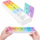 thumbnail image 1 of Pastillero para medicamentos de 7 días, pastillero semanal de viaje de plástico portátil, 7 compartimentos grandes, 7 colores, 1 of 5