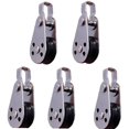 thumbnail image 1 of 5pcs 316 Stainless Steel Pulley 60mm Wire Rope Pulley Block Hanging Wire Towing Wheel for 2mm to 8mm Rope, 1 of 8
