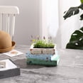 thumbnail image 5 of GARSHEON Book Planter, Ceramic Planters with Drainage Hole, Ceramic Book Vase for Flowers, Cute Plant Pot for Book Shelf Decor, Book Shaped Vase for Book Lovers Gifts, Book Lovers Women, 5 of 7