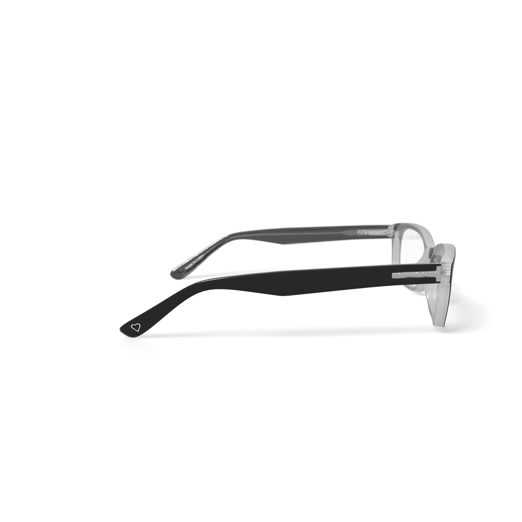 Hard Candy Women's HC17 Rectangular Prescription Eyeglasses with Case, Black