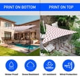 thumbnail image 3 of Covers & all Sun Shade Sail Triangle, Made of 8 oz, Waterproof & Tear-Resistant Shade Print Fabric with Curved Sail Sides (20' x 20' x 20', Polka - Pattern 5), 3 of 8