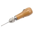 thumbnail image 2 of Awl Leather Stitching Tool Hand Stitcher Sewing Awl  Repair Stitching Sewing Tool with 1 PCS Wax Thread 2 PCS Neddles for Leather Fabric, 2 of 6