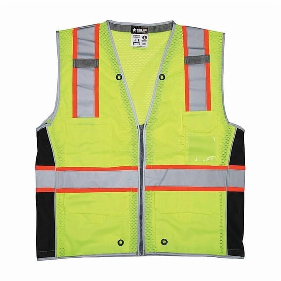 Mcr Safety High Visibility Vest,4XL Size,Unisex SURVCL2LX4