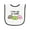 White and Black, variant on Inktastic I Love You So Mochi Baby Terry Cloth Bib