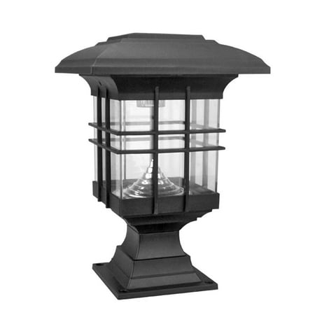

Aousin 3LED Solar Power Pillar Lamp Outdoor Lawn Decorative Light (Warm Light)
