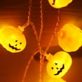 thumbnail image 4 of Yeacher 10FT 20LEDs Halloween String Lights Smiley Pumpkin Shaped Decorative Hanging Lights Waterproof LED Pumpkin Lights Battery Operated 2 Modes Pumpkin Spooky Lights, 4 of 8
