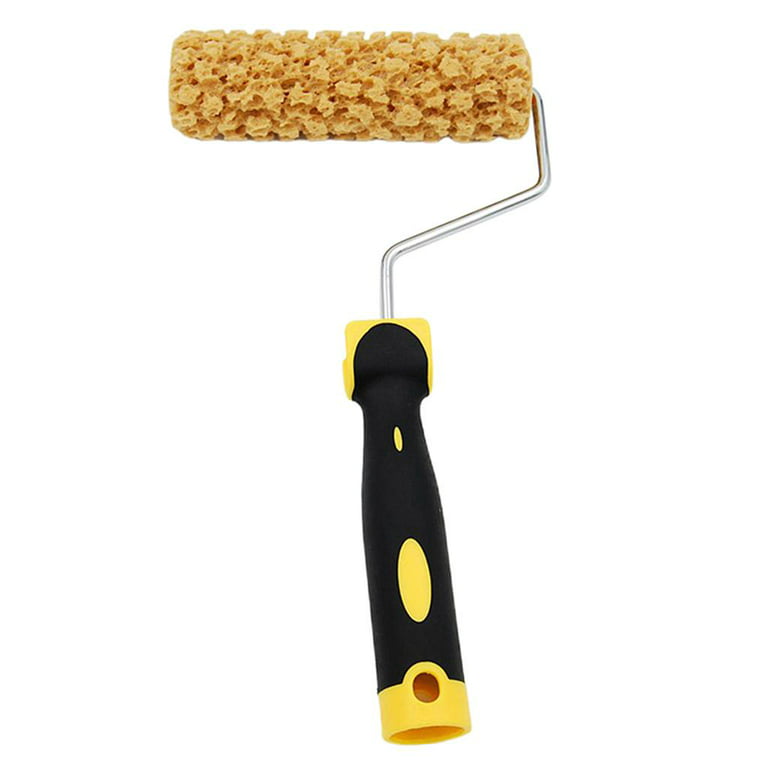 Yellow Sponge Painting Roller Brush Sleeve Wall Texture Decoration Tool DIY, Other