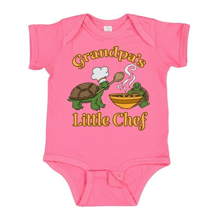 

Inktastic Grandpa s Little Chef with Cute Turtles Gift Baby Boy or Baby Girl Bodysuit
