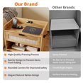 thumbnail image 3 of Studyset Rattan Nightstand, Bedside Table, Night Stand with Type-C Charging Station, Suitable for Bedroom, Office, or Living Room as a End Table, Side Tables, 3 of 9