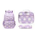 thumbnail image 2 of Mochila ligera con estampado de margaritas para escuela primaria, ideal para adolescentes. Violeta, 2 of 9