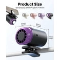 thumbnail image 6 of 2026 Car Clip on Air Conditioner Fan with LED Display, Portable Mini Cooling System for Auto Vehicle, USB Rechargeable Battery Powered Gadget, 360° Rotation Adjustable 199 Speeds Truck Tent,Purple, 6 of 9