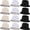 White, Beige, Black, variant on 12 count Bucket Hat Summer Adjustable UV Protection Hat Bulk Wide Brim with Strings for Beach Camping Hiking