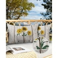 thumbnail image 3 of Modern Abstract Art Sunflower Bathtub Outdoor Pillow Covers Set of 2,Decorative Waterproof Throw Pillow Case,Wooden Grain Cotton Linen Soft Cozy Cushion Pillowcases, 3 of 7