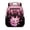Pink Glitter Axolotl, variant on HUIACONG 13.5 Inch Galaxy Wolf Kids School Backpack Lightweight Water Resistant Scratch-Resistant Bookbag with Adjustable Ventilated Padded Straps Multi Pockets for Boys Girls Aged 3-12 School Travel
