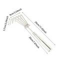 thumbnail image 2 of Easdesey Hand Rake Garden Tool,11.4" Stainless Steel Small Garden Rake for Gardening,Mini Grass Rake with Ergonomic Comfort Grip for Soil Loosening,Weed Removal (5 Teeth), 2 of 8