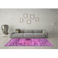 thumbnail image 3 of Ahgly Company Indoor Square Oriental Purple Modern Area Rugs, 7' Square, 3 of 4