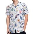thumbnail image 4 of High Quality Hawaiian Shirts for Men Short Sleeve Aloha Beach Shirt Floral Summer Casual Button Down Shirts Blouses NOCZJR, 4 of 7
