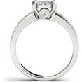 thumbnail image 3 of 3/4 Carat T.W. Diamond Cluster 14kt White Gold Engagement Ring, 3 of 5