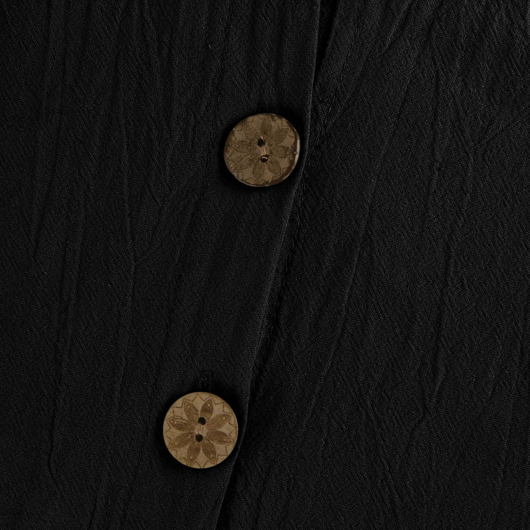 Jzuxvd Women's Button Down Cotton Linen Shirt Dress Half Jzuxvd Women's Button Down Cotton Linen Shirt Dress Half