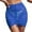 F231 Blue, variant on Women Beach Skirt Solid Color High Waist Drawstring Breathable Swim Skirt For Swimming Pool Blue Size L