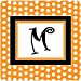 thumbnail image 3 of Carolines Treasures CJ1033-MFC Set of 4 Monogram - Orange Polkadots Foam Coasters Initial Letter M, 3 of 3