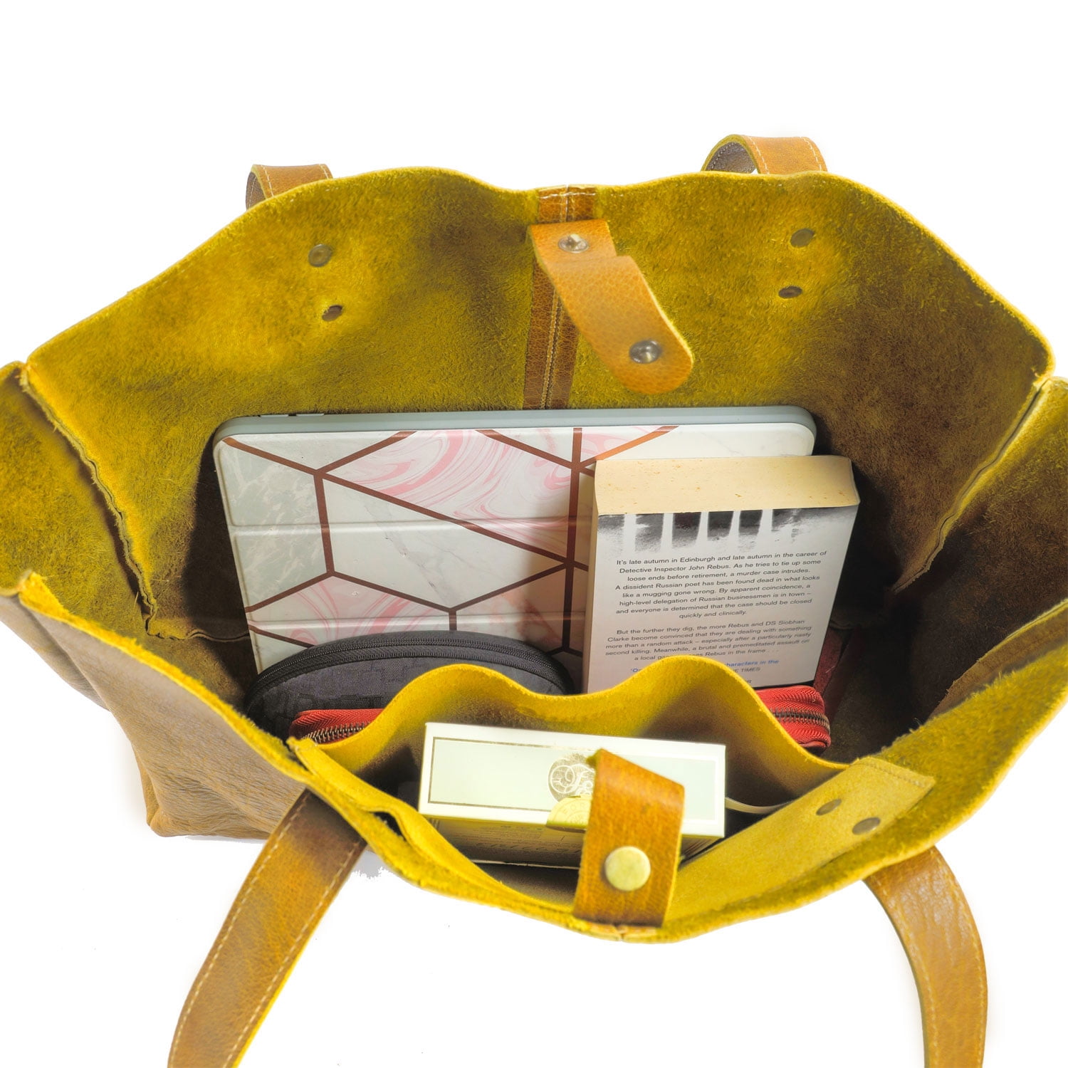 KomalC Leather Women's Tote bag/Ladies Purse/Travel Shopping Bag Hobo Carry  Shoulder Bag Multipurpose Handbag (Tan)