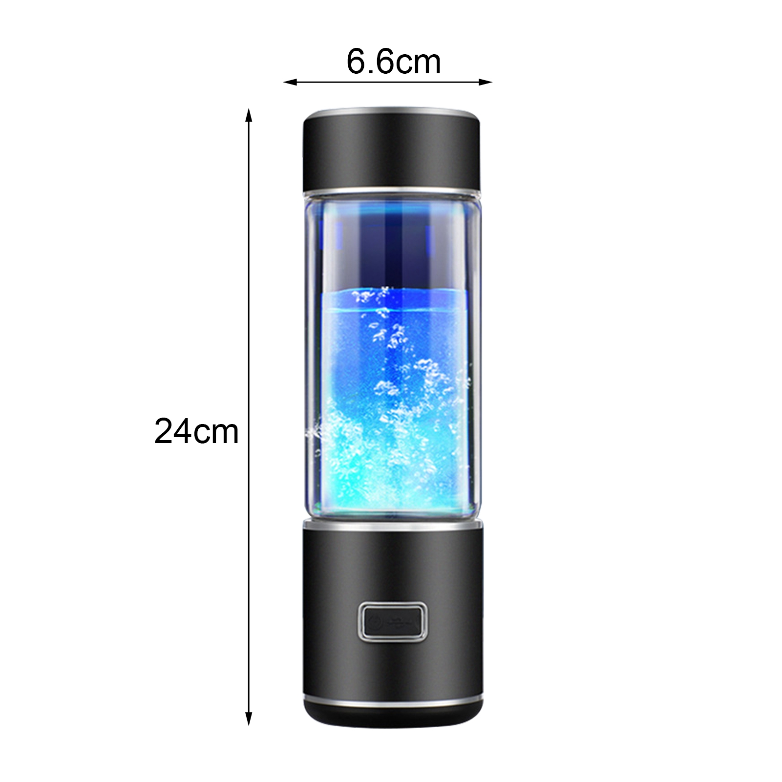 sunsanly 300ML Hydrogen Rich Water Bottle SPE PEM Technology Portable Glass Hydrogen Water Generator Healthy Glass Drinking Cup Birthday Gift