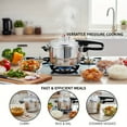 thumbnail image 5 of 4.5/8Qt Aluminum Pressure Cooker with Exhaust Valve And Multiple Protections Suitable for Stovetop Pressure Cooker Ideal for Cooking Family Meals Or Catering Events Pressure Cooker Compatible with Ga, 5 of 9