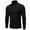 G401 Black, variant on Mens Tees High Neck Long Sleeve Solid Color Spring Summer Warm Slim Comfortable Fashion Dailywear Mens T Shirt Size M Grey