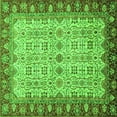 thumbnail image 1 of Ahgly Company Indoor Square Oriental Green Traditional Area Rugs, 3' Square, 1 of 4
